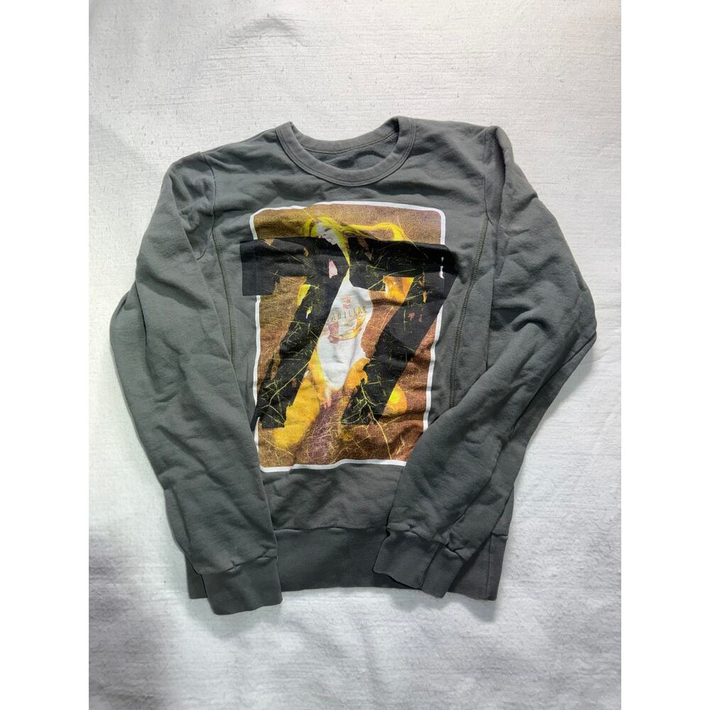 Streetwear "77" Graphic Crewneck Sweatshirt